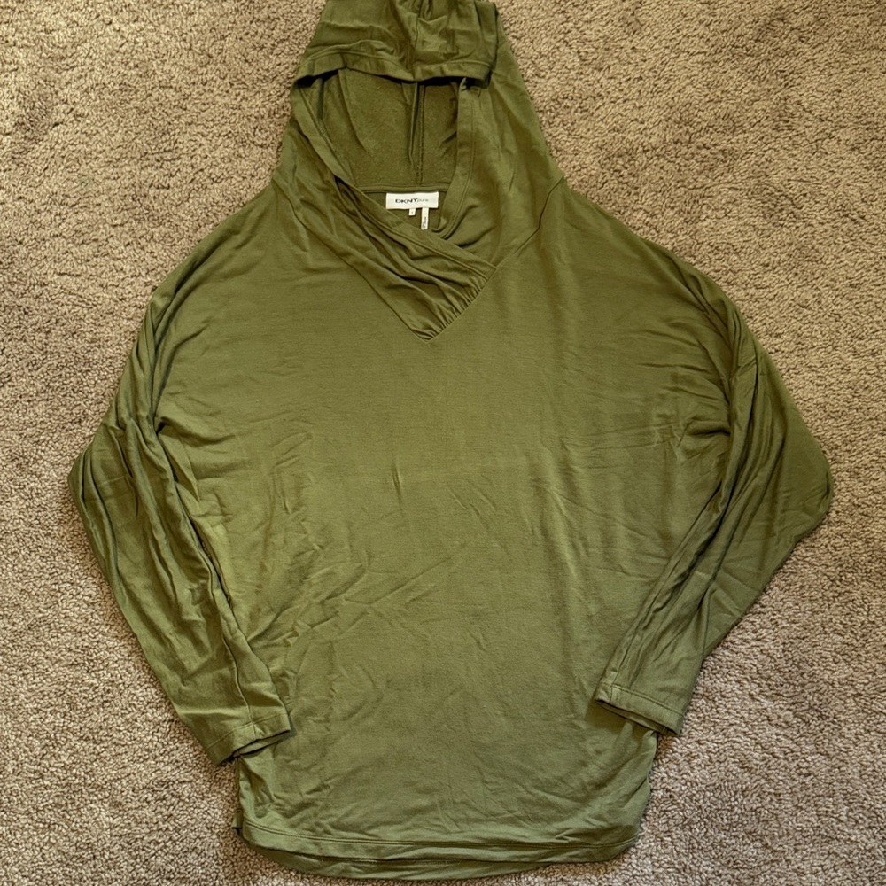 DKNY Pure Olive Green Top